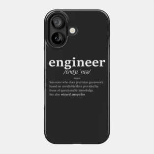 The definition of engineer (White) Phone Case