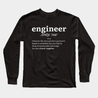 The definition of engineer (White) Long Sleeve T-Shirt