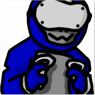 Little Creature Playing Virtural Reality Posters and Art