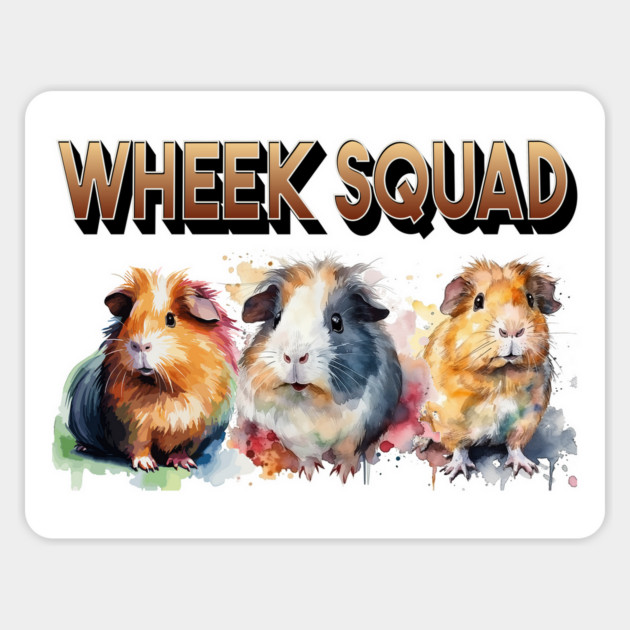 Guinea Pigs Wheek Squad Magnet by Luxinda