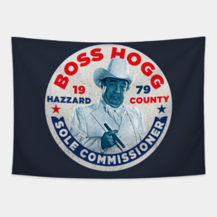 Vote Boss Hogg Dukes of Hazzard Tapestry