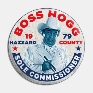 Vote Boss Hogg Dukes of Hazzard Pin