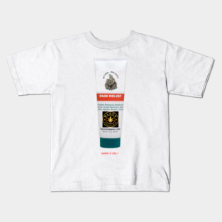 CANNABIS PAIN OINTMENT - BLACK CANNABIS Kids T-Shirt