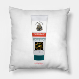 CANNABIS PAIN OINTMENT - BLACK CANNABIS Pillow