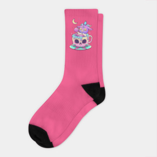 Gothic Pastel Baphomet Socks