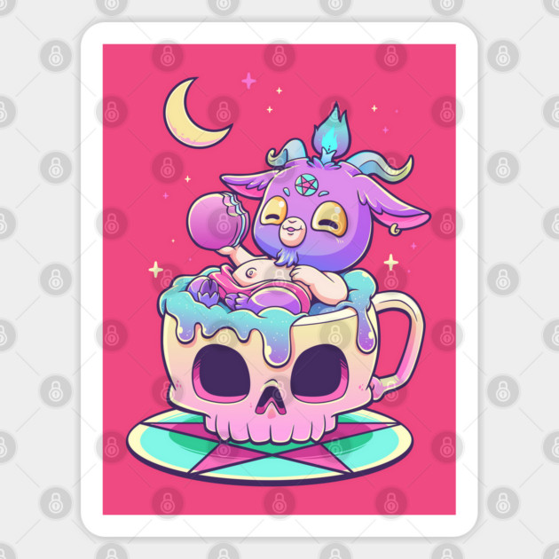 Gothic Pastel Baphomet Sticker by GoshWow®