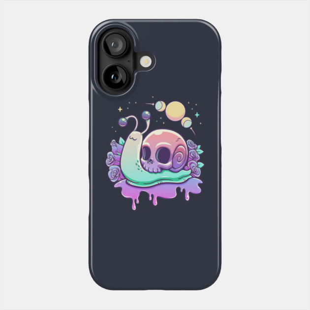Gothic Pastel Snail Skull Phone Case by GoshWow®
