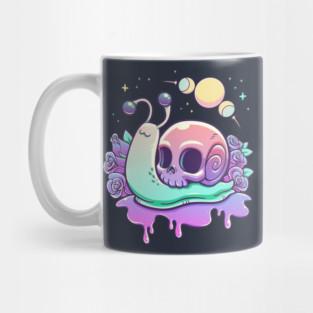 Gothic Pastel Snail Skull Mug
