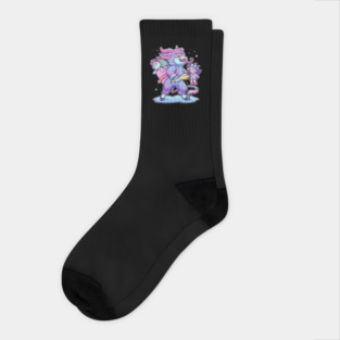 Gothic Pastel Krampus Socks