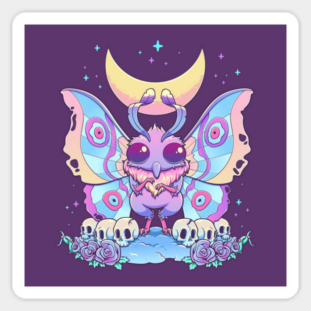 Gothic Pastel Mothman Magnet by GoshWow®