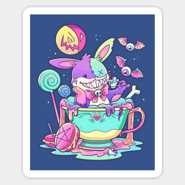 Gothic Pastel Rabbit Magnet by GoshWow®