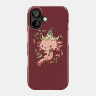 Cottagecore Axolotl Phone Case