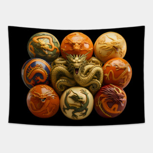 Reimagined Dragon Balls from Dragon Ball Z Tapestry