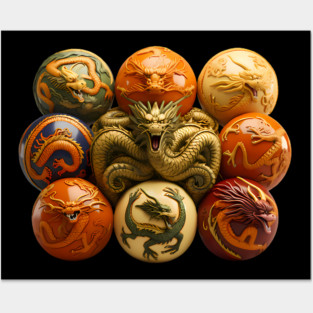 Reimagined Dragon Balls from Dragon Ball Z Posters and Art