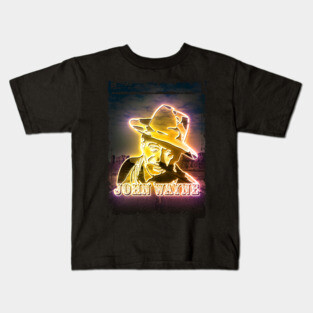 Wayne neon art Kids T-Shirt