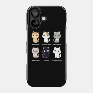 Cat Names - House Crew Phone Case