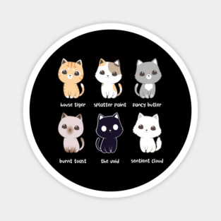Cat Names - House Crew Magnet