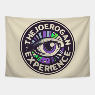 Trippy Eye Logo Art - Joe Rogan Experience Podcast Fan Art Tapestry