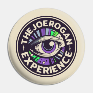 Trippy Eye Logo Art - Joe Rogan Experience Podcast Fan Art Pin