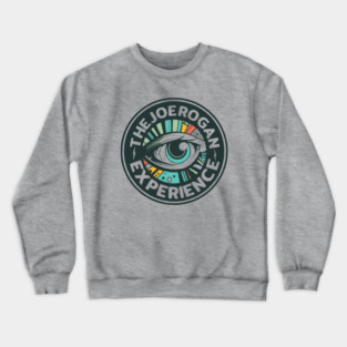 Trippy Eye Logo Art for The Joe Rogan Experience Podcast Crewneck Sweatshirt