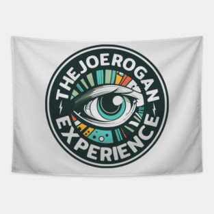Trippy Eye Logo Art for The Joe Rogan Experience Podcast Tapestry