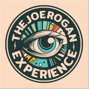 Trippy Eye Logo Art for The Joe Rogan Experience Podcast Posters and Art