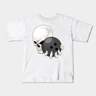 Skull Bowling Bowling ball Kids T-Shirt