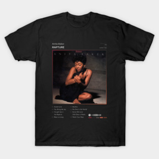 Anita Baker - Rapture Tracklist Album T-Shirt