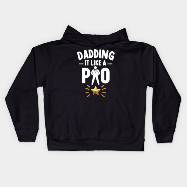 Dadding It Like a Pro Kids Hoodie by Frank Ring