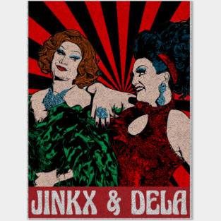 Vintage Jinkx and Dela Pop Art Posters and Art