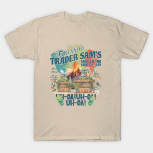 Trader Sam's Grogs Grotto and Tiki Bar Orlando Distressed Look T-Shirt