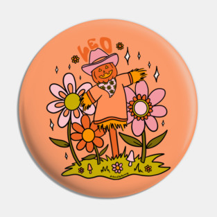 Leo Scarecrow Pin