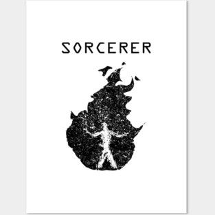 Sorcerer - Dark on Light Posters and Art