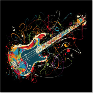 Wild Bass Guitar Posters and Art