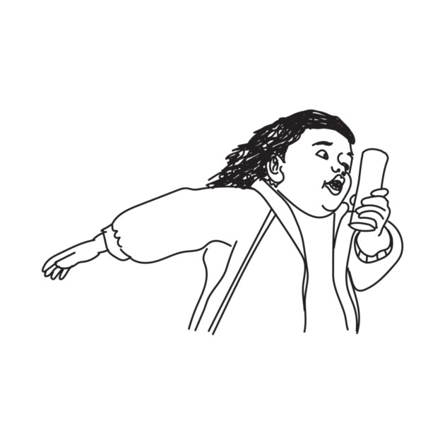 Funny Cute Running Girl in a Rush Meme - Funny Gym Gifts - T-Shirt ...