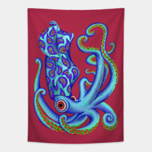 The Paisley Squid Tapestry