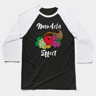 Mandela Effect Cornucopia Fruit Memory Conspiracy Theory Baseball T-Shirt
