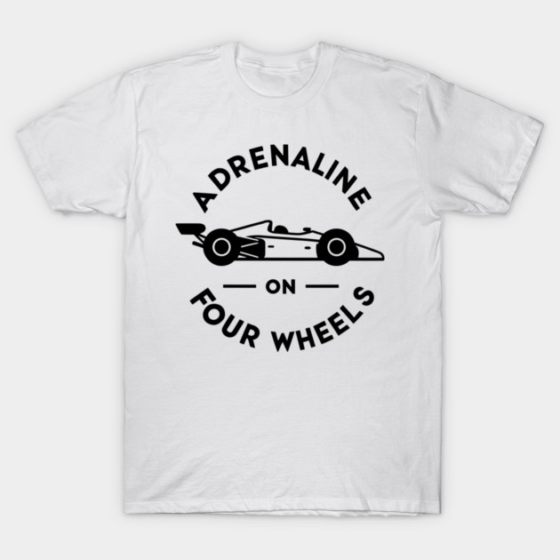 Adrenaline on Four Wheels T-Shirt by Frank Ring
