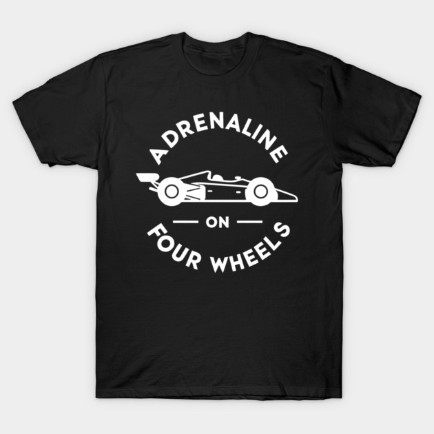 Adrenaline on Four Wheels T-Shirt by Frank Ring
