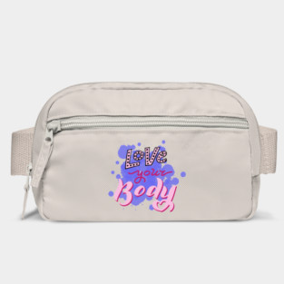 Love your body feminist quote. Bag