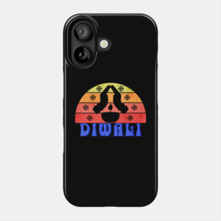 Retro Sunset Diwali Phone Case