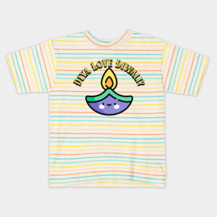 Diya Love Diwali pun Kids T-Shirt