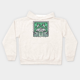 Keith Haring Inspired Alien connection Kids Hoodie