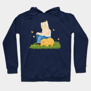 Farm world Finn and Jake - Fionna and Cake / Adventure Time fan art Hoodie