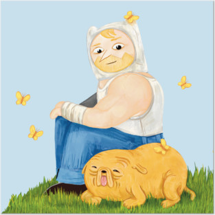 Farm world Finn and Jake - Fionna and Cake / Adventure Time fan art Posters and Art
