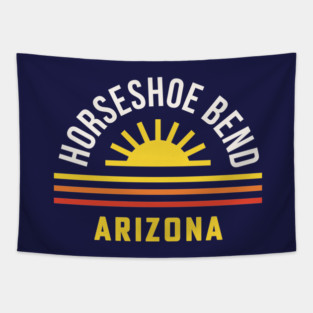 Horseshoe Bend Arizona Souvenir Gift Sunrise Tapestry