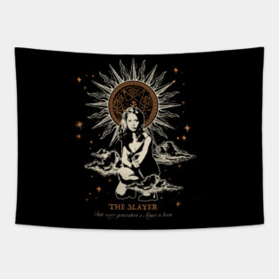 Buffy the Vampire Slayer The Slayer Vintage Tarot Tapestry