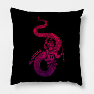 Thailand Naga – Figure Of Spiritual Good Fortune T-Shirt Pillow