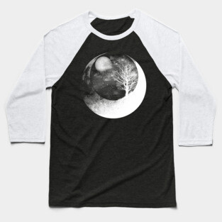 Light Side of the Moon Baseball T-Shirt