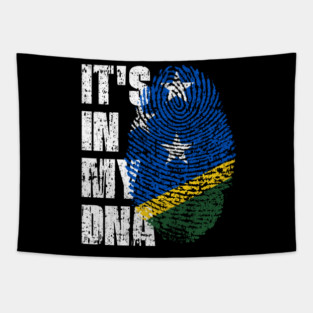 IT'S IN MY DNA Solomon Islands Flag Boy Girl Gift Tapestry